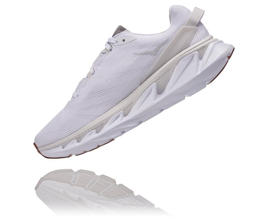 Running Shoes Mens - Hoka One One Elevon 2 - White - UQHKCDA-45